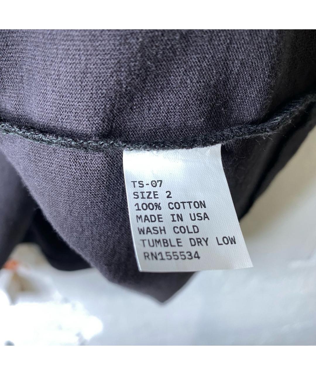 YEEZY Черная хлопковая футболка, фото 6