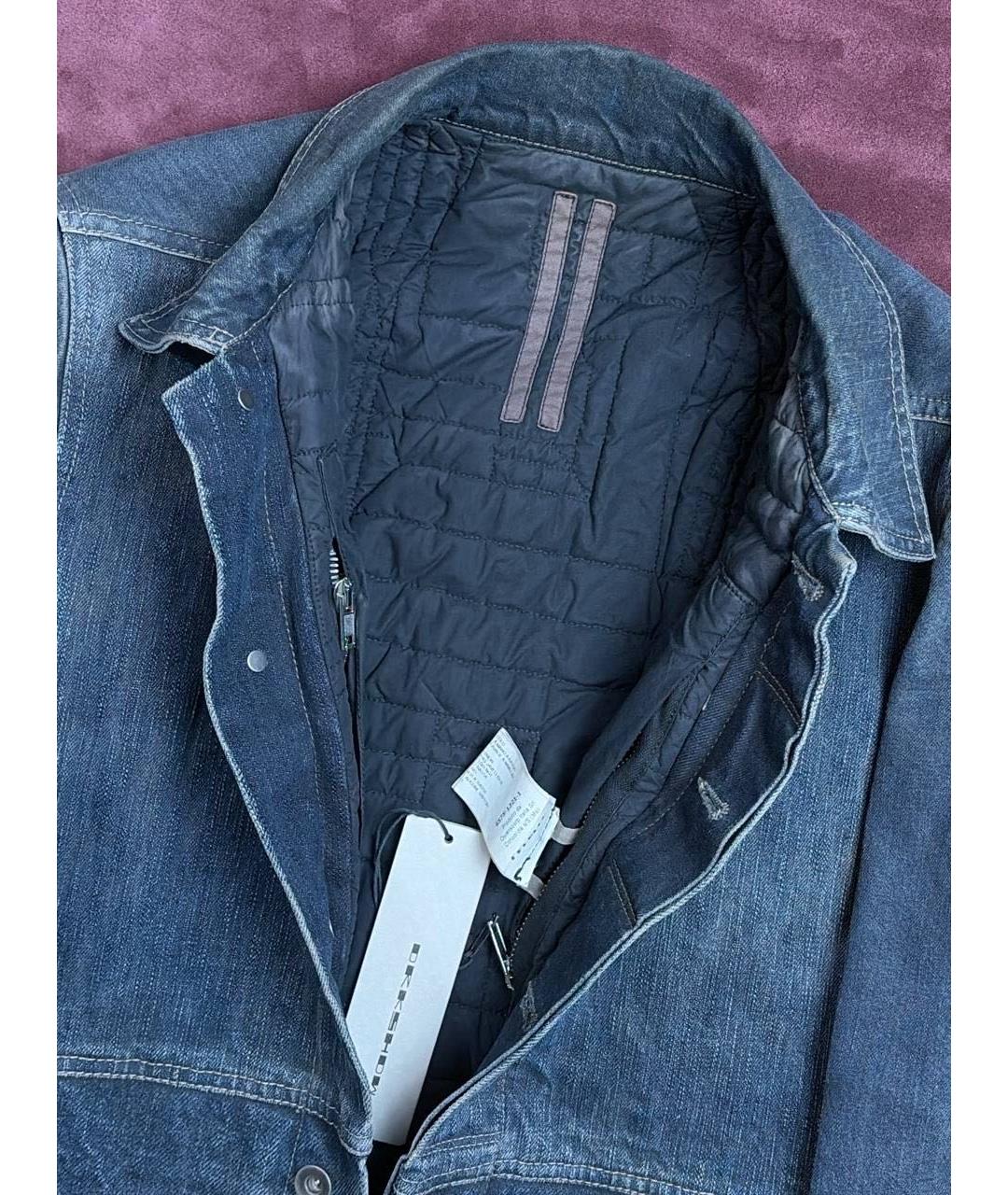 RICK OWENS Синяя деним куртка, фото 4