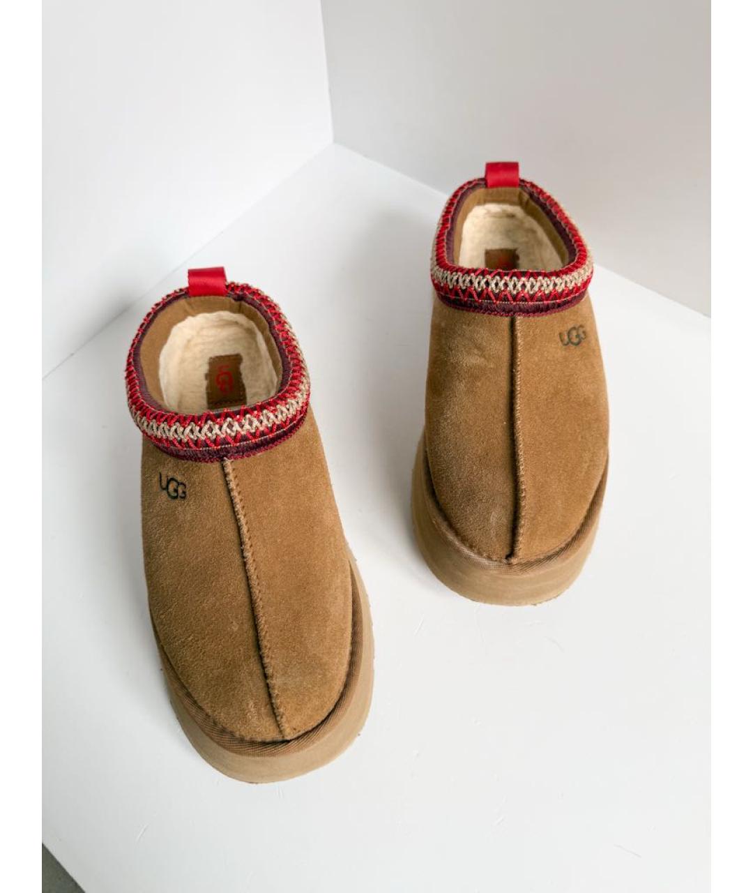 UGG Коричневые замшевые сабо, фото 4