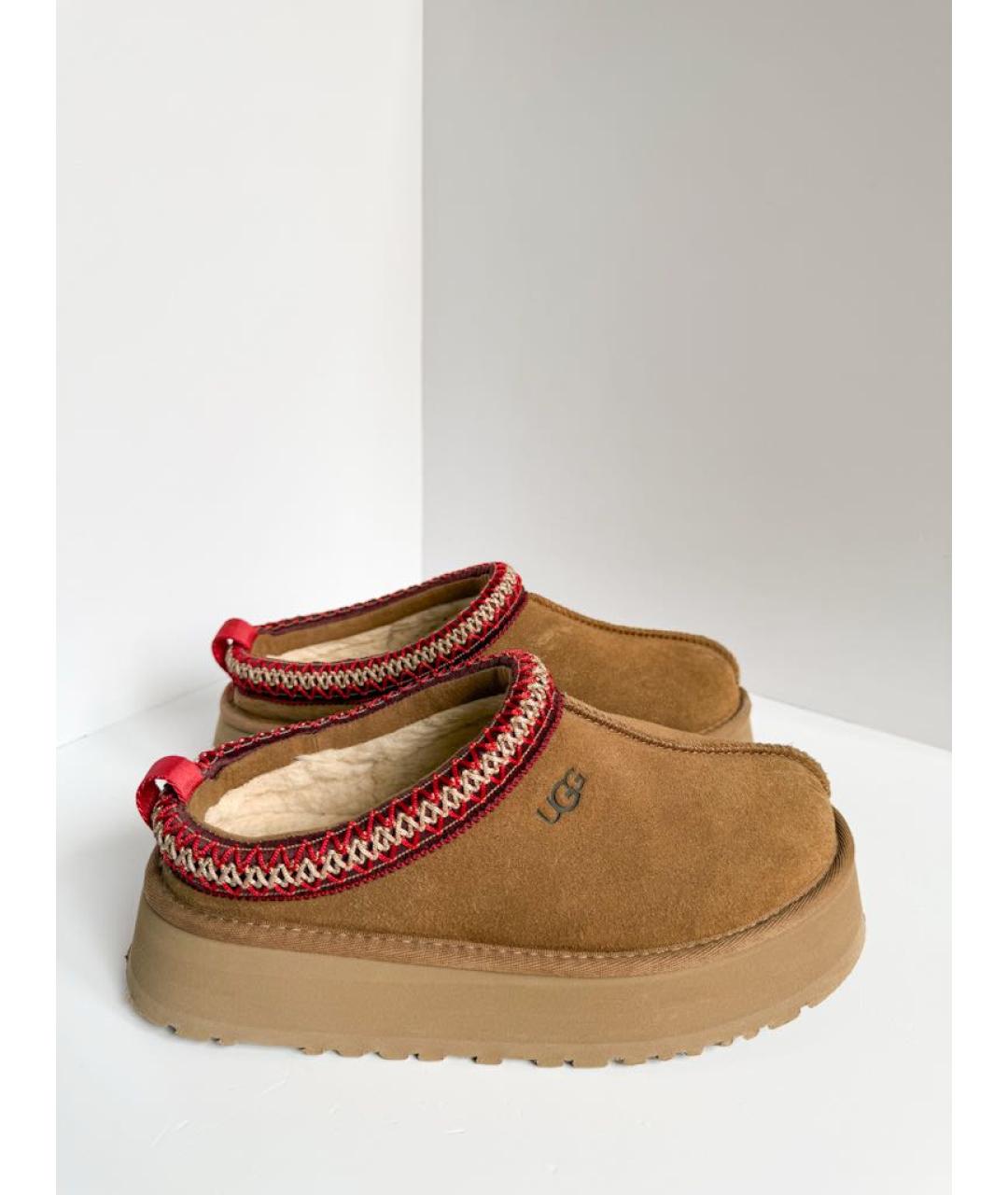 UGG Коричневые замшевые сабо, фото 8
