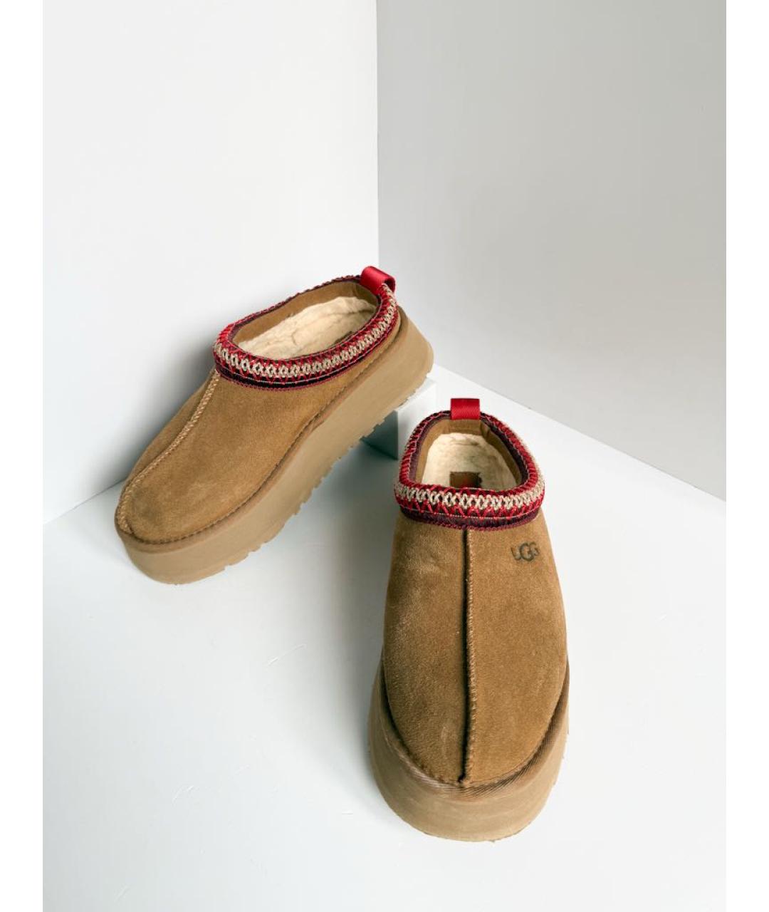 UGG Коричневые замшевые сабо, фото 3