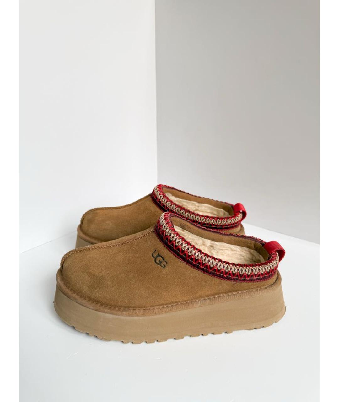 UGG Коричневые замшевые сабо, фото 5