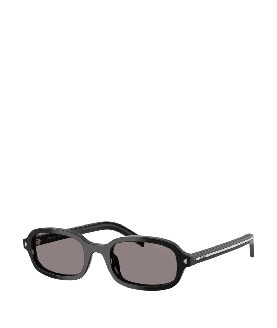 PRADA Черные пластиковые солнцезащитные очки, фото 1