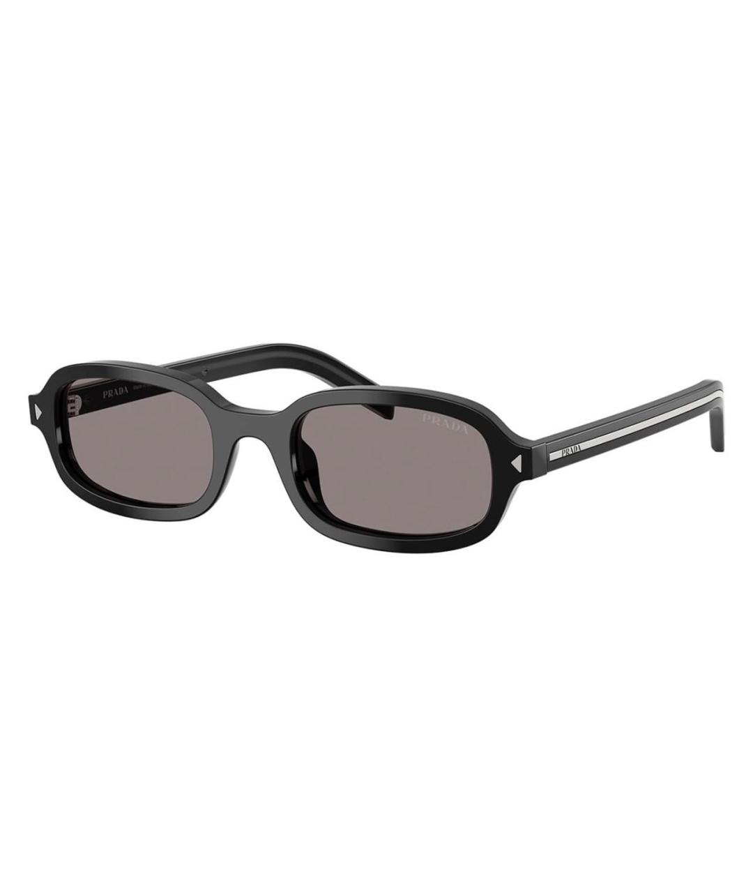 PRADA Черные пластиковые солнцезащитные очки, фото 8