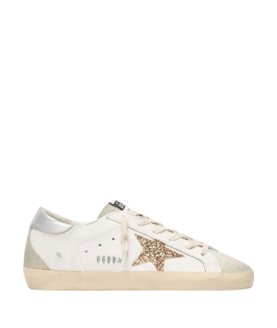 GOLDEN GOOSE Белые кожаные кеды, фото 1