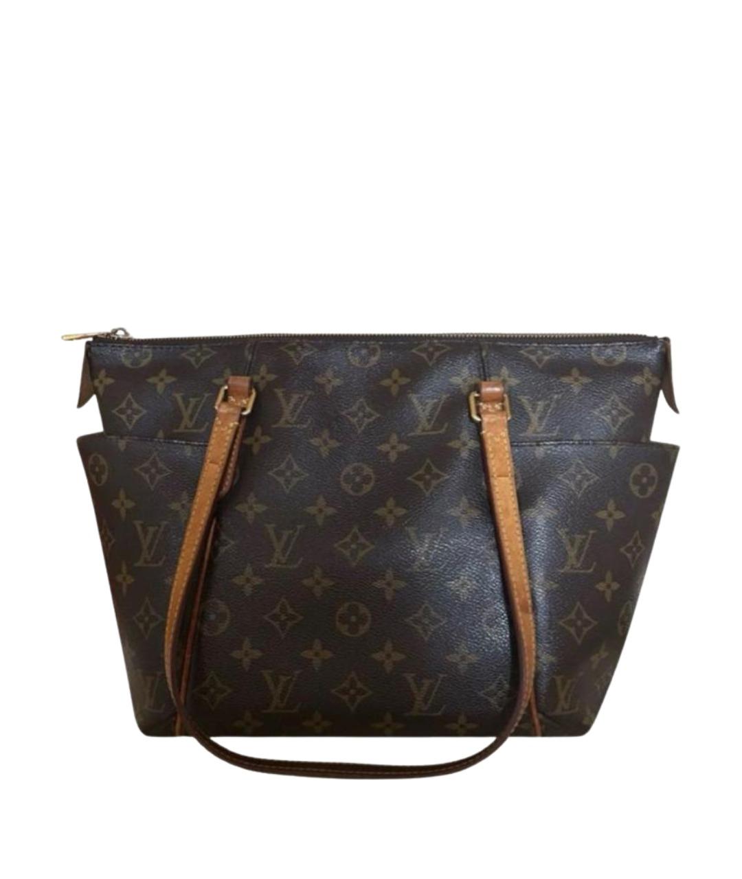 LOUIS VUITTON Коричневая сумка тоут из канвы, фото 1