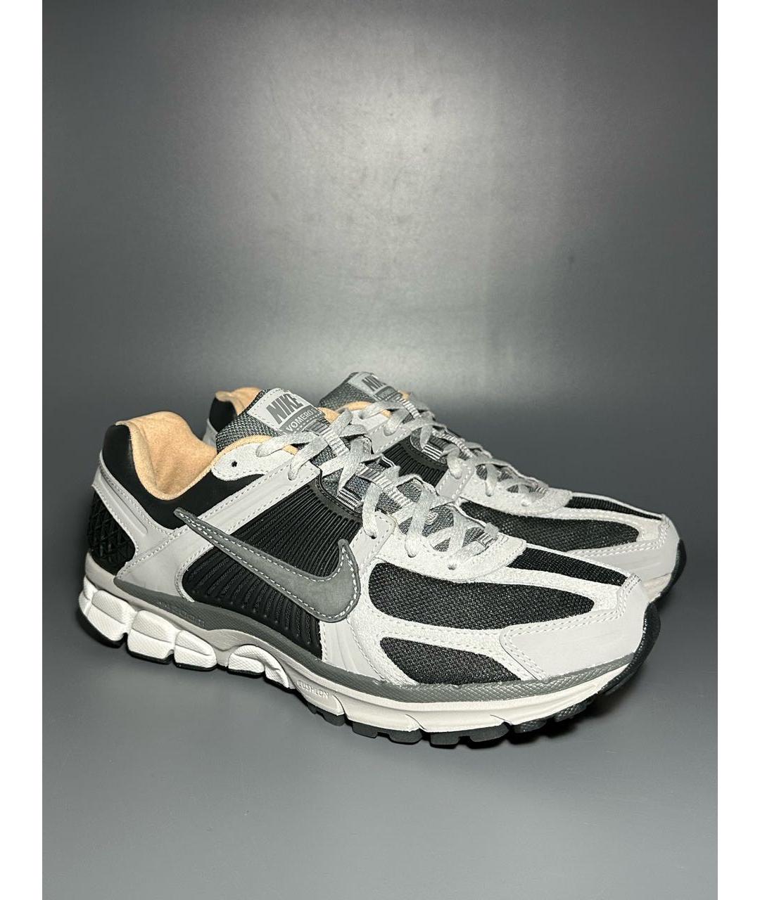 NIKE Антрацитовые синтетические низкие кроссовки / кеды, фото 5