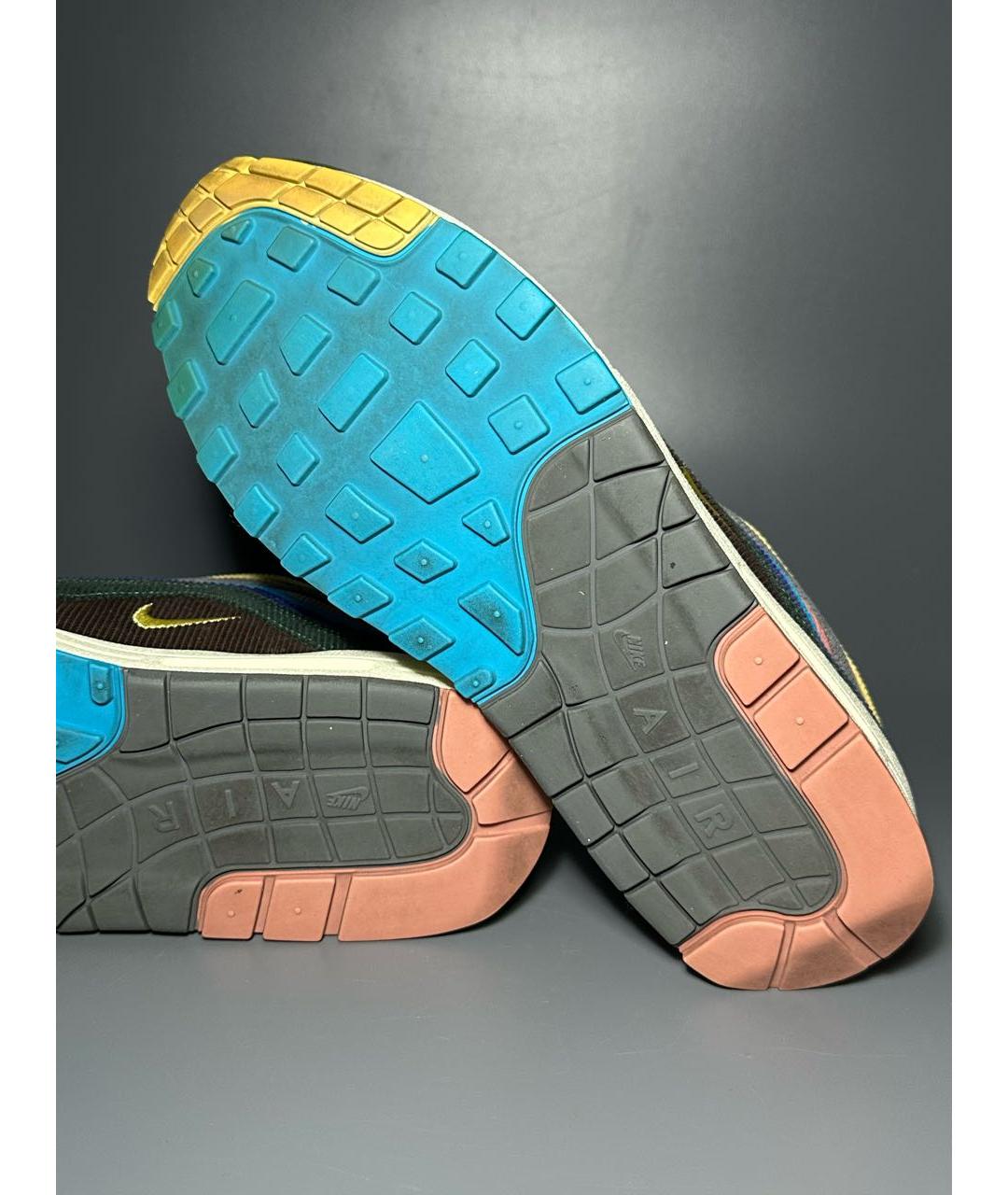 NIKE Бежевые текстильные низкие кроссовки / кеды, фото 8