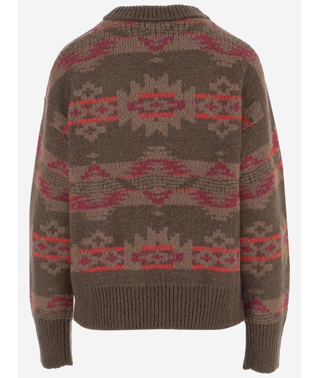 WOOLRICH Коричневый шерстяной джемпер / свитер, фото 2