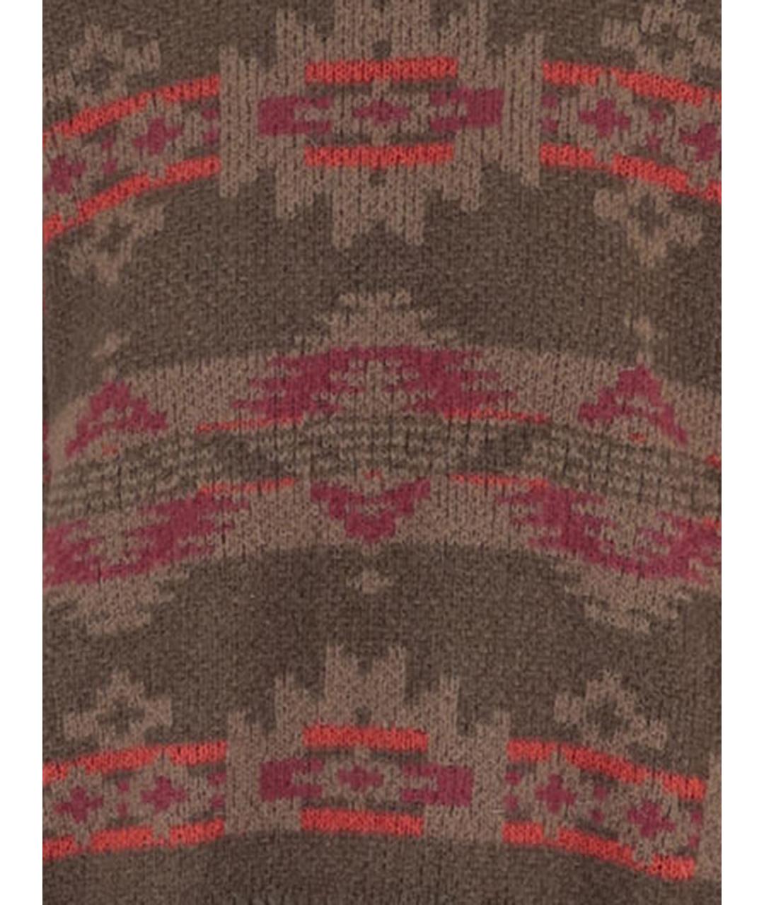 WOOLRICH Коричневый шерстяной джемпер / свитер, фото 3