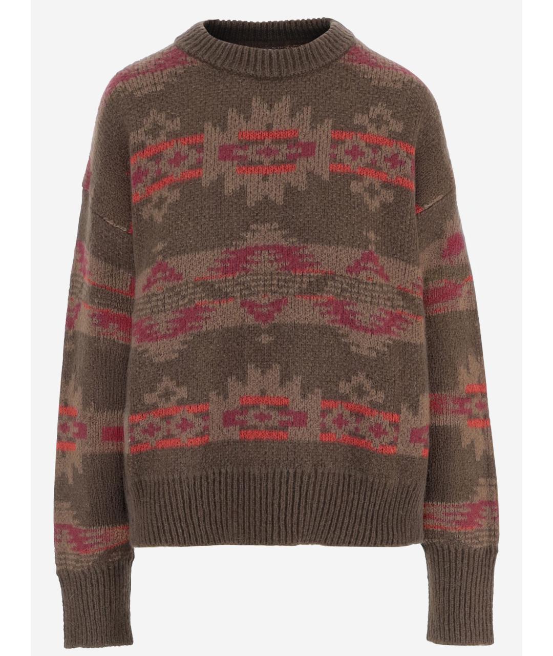 WOOLRICH Коричневый шерстяной джемпер / свитер, фото 4