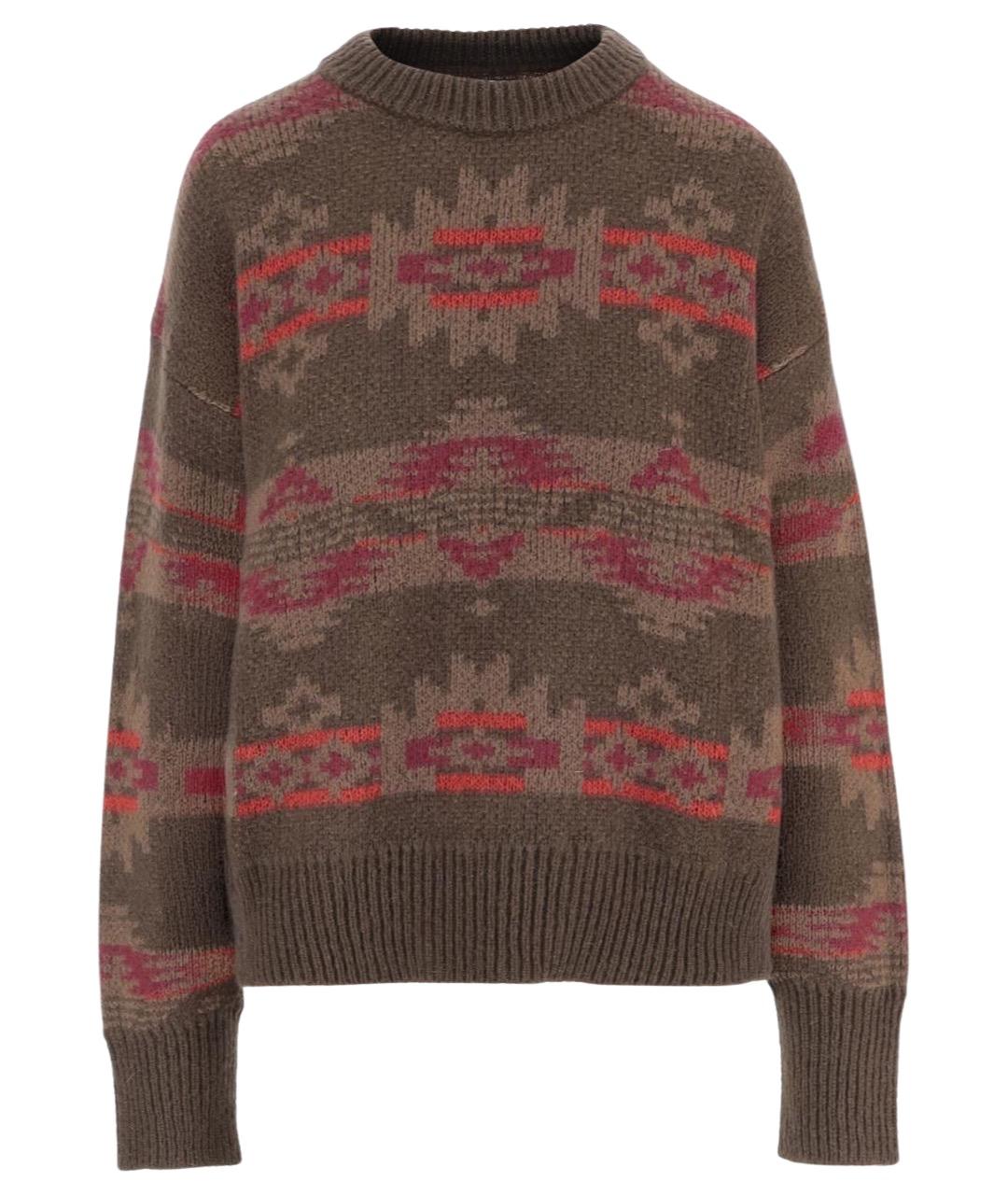 WOOLRICH Коричневый шерстяной джемпер / свитер, фото 1