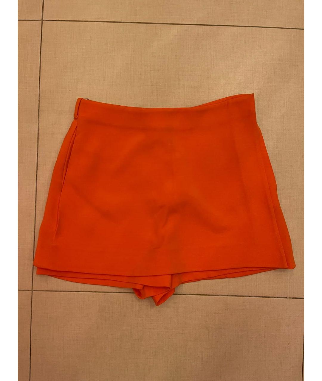 VALENTINO Оранжевое синтетические шорты, фото 6