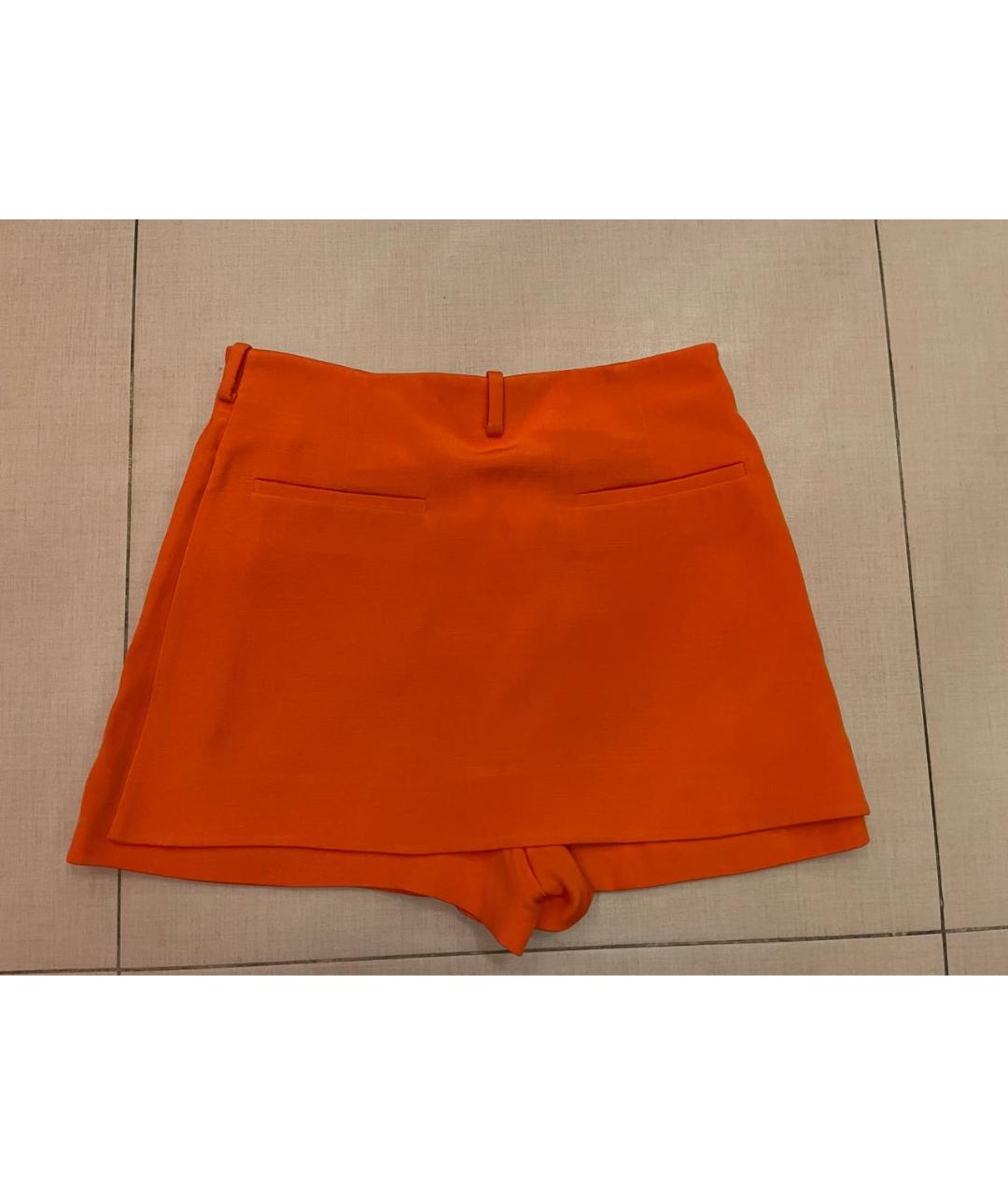 VALENTINO Оранжевое синтетические шорты, фото 3