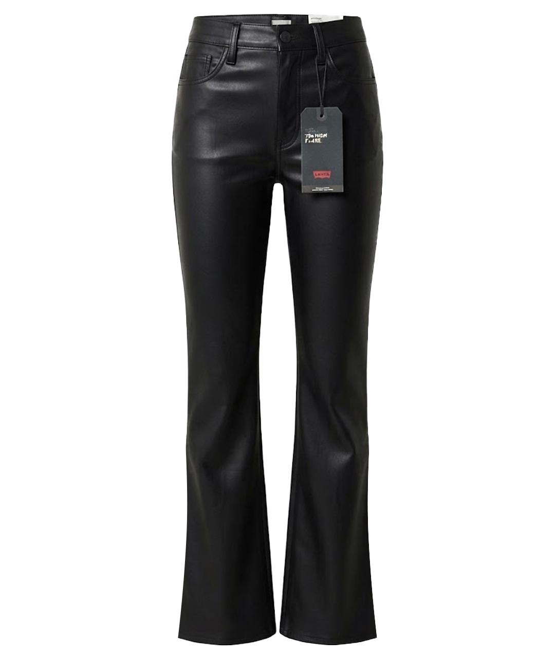 LEVI'S Черные полиэстеровые брюки широкие, фото 1