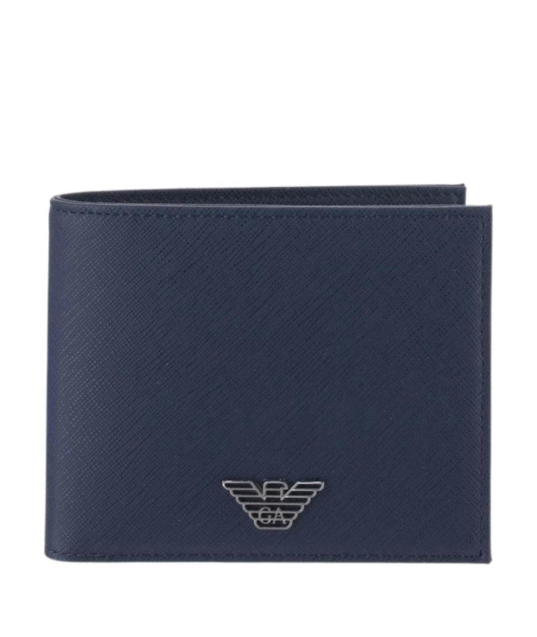 EMPORIO ARMANI Синий полиуретановый кошелек, фото 1