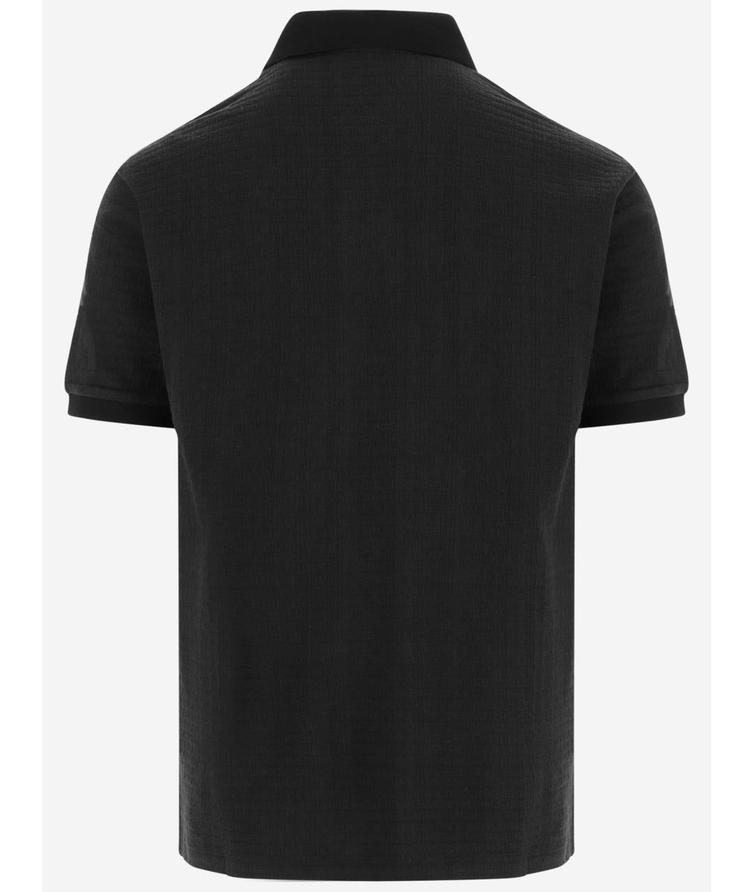 EMPORIO ARMANI Черная хлопковая футболка, фото 2