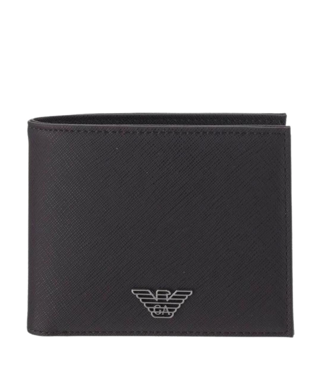 EMPORIO ARMANI Коричневый полиуретановый кошелек, фото 1