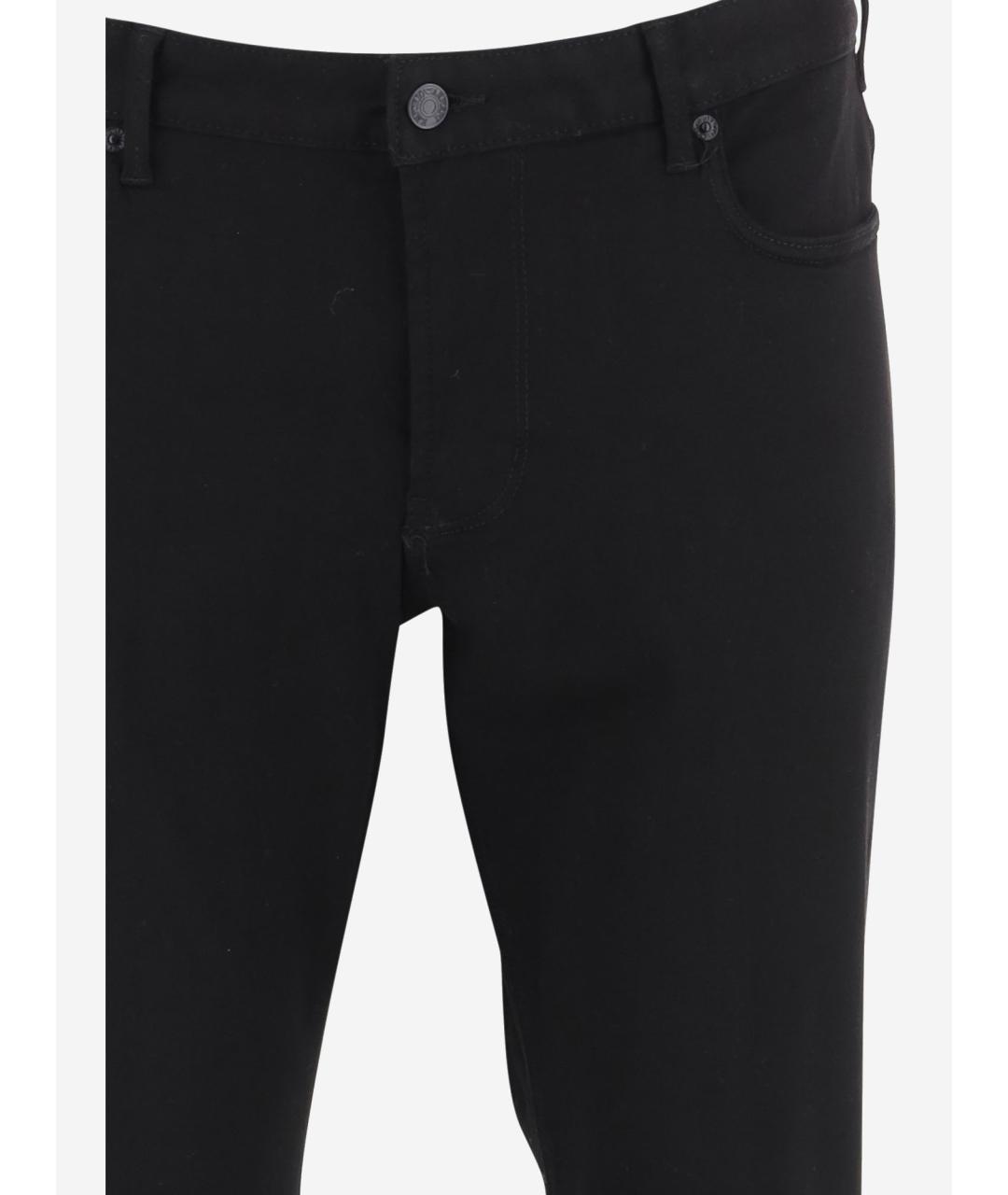 EMPORIO ARMANI Черные хлопко-эластановые джинсы скинни, фото 3