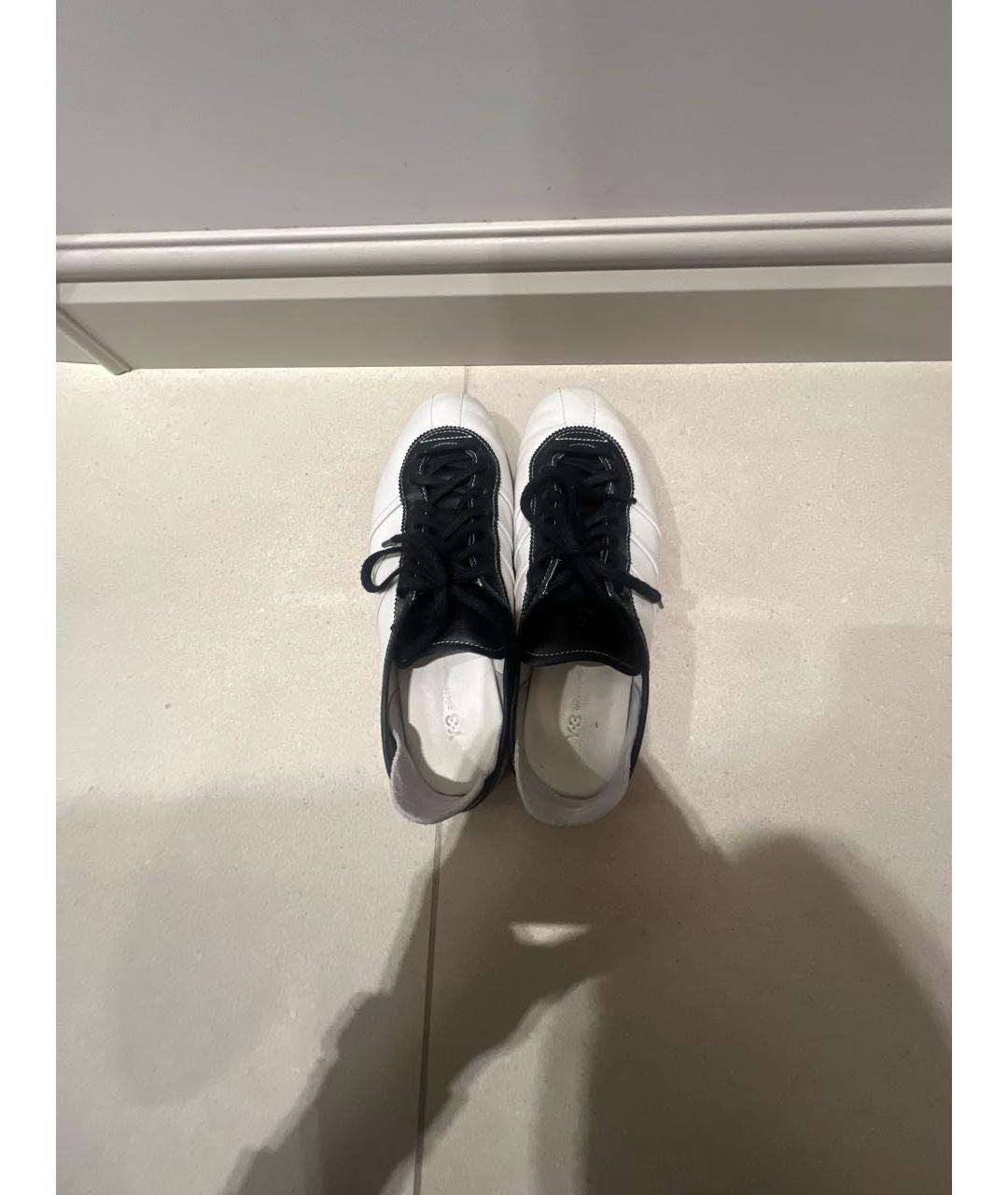 ADIDAS Белые кожаные кроссовки, фото 3