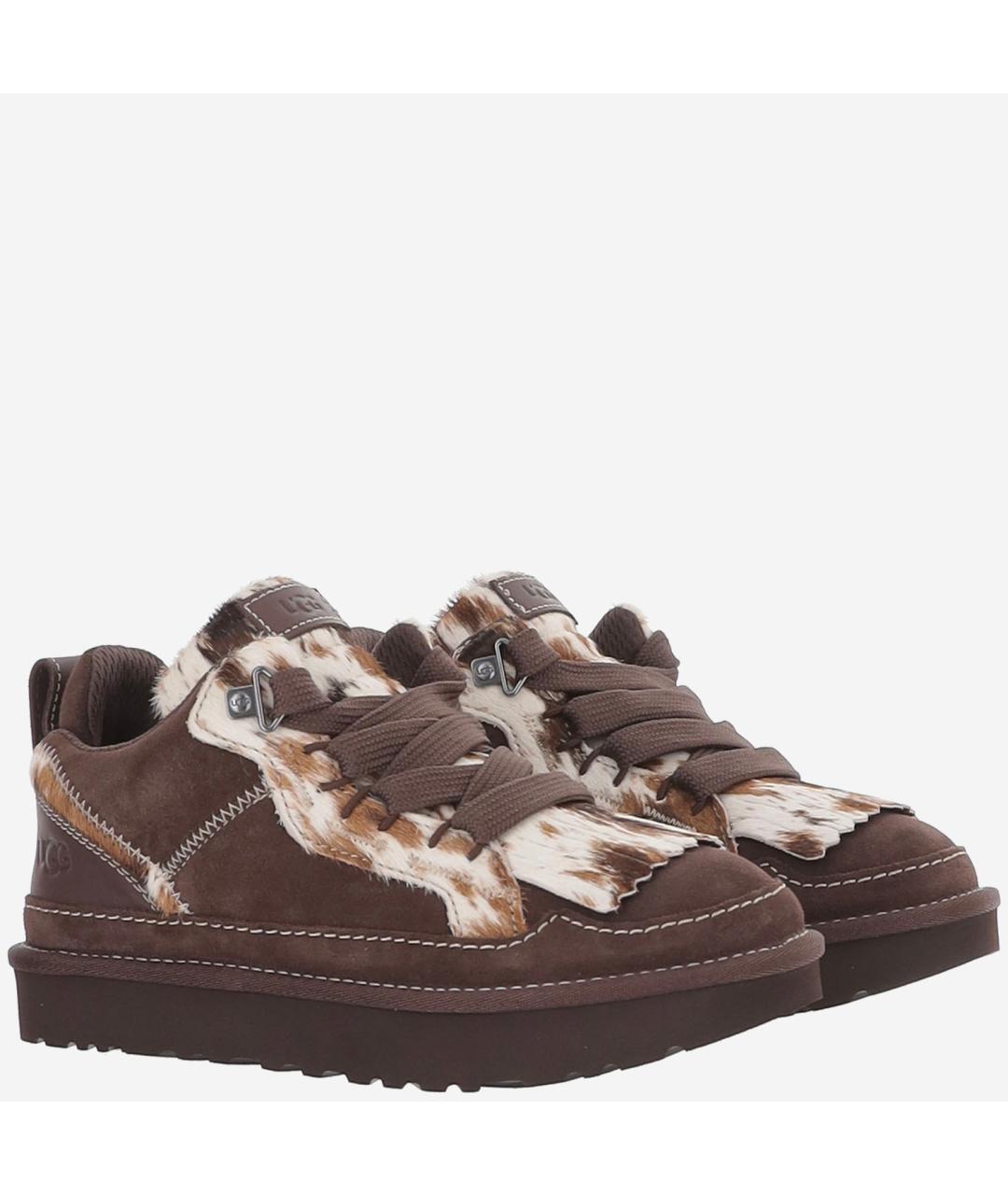 UGG Коричневые замшевые кроссовки, фото 3