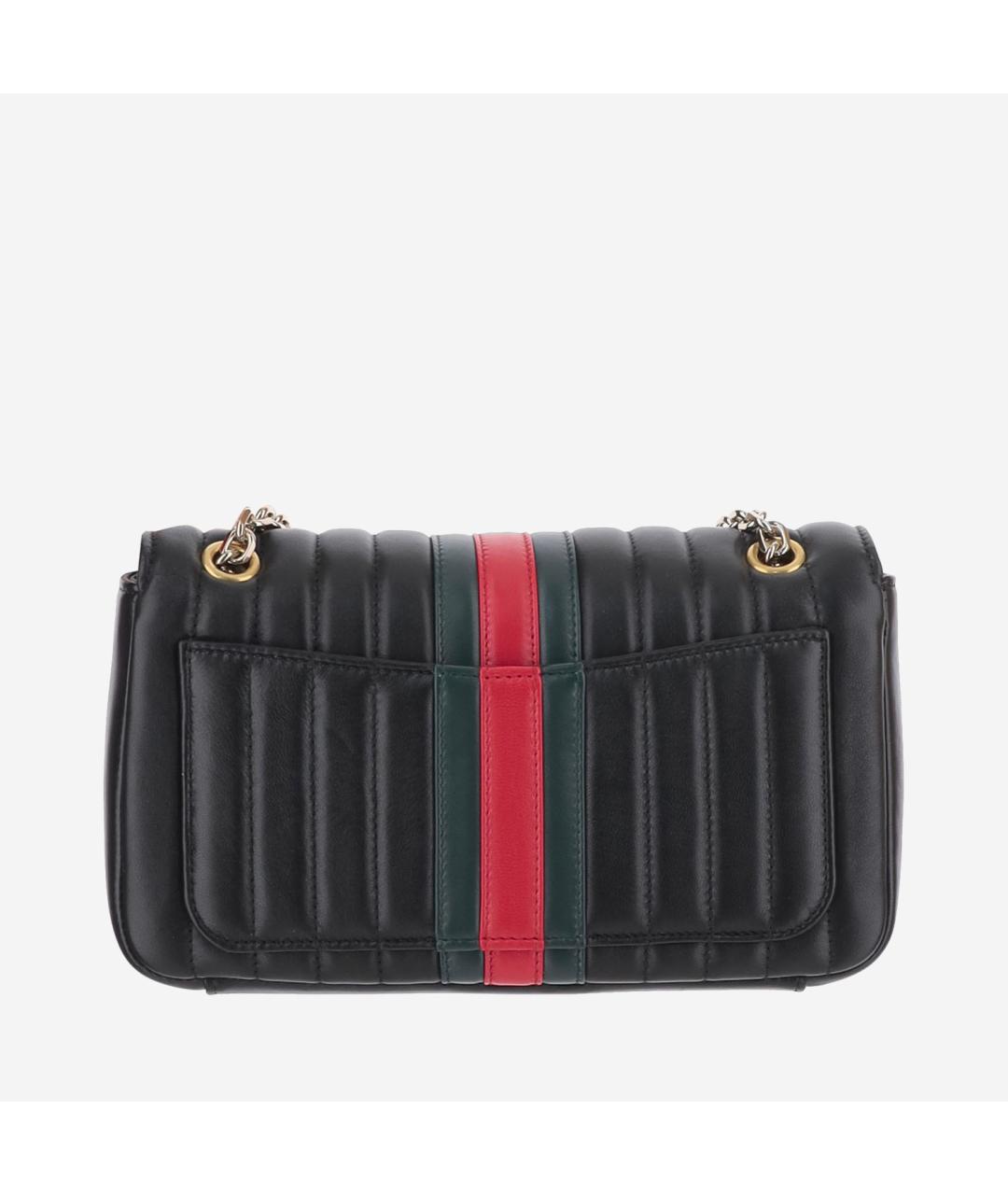 GUCCI Черная кожаная сумка через плечо, фото 3