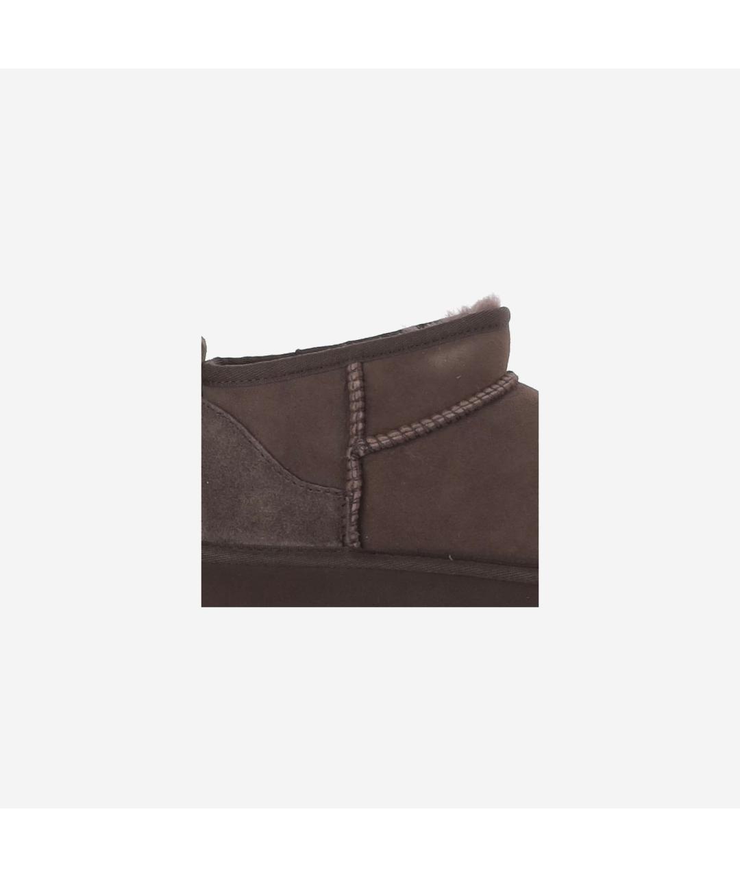 UGG Коричневые замшевые полусапоги, фото 4