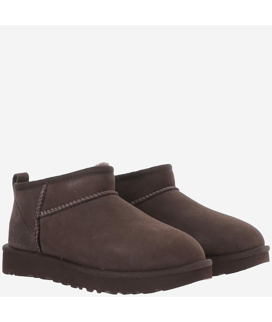UGG Коричневые замшевые полусапоги, фото 2