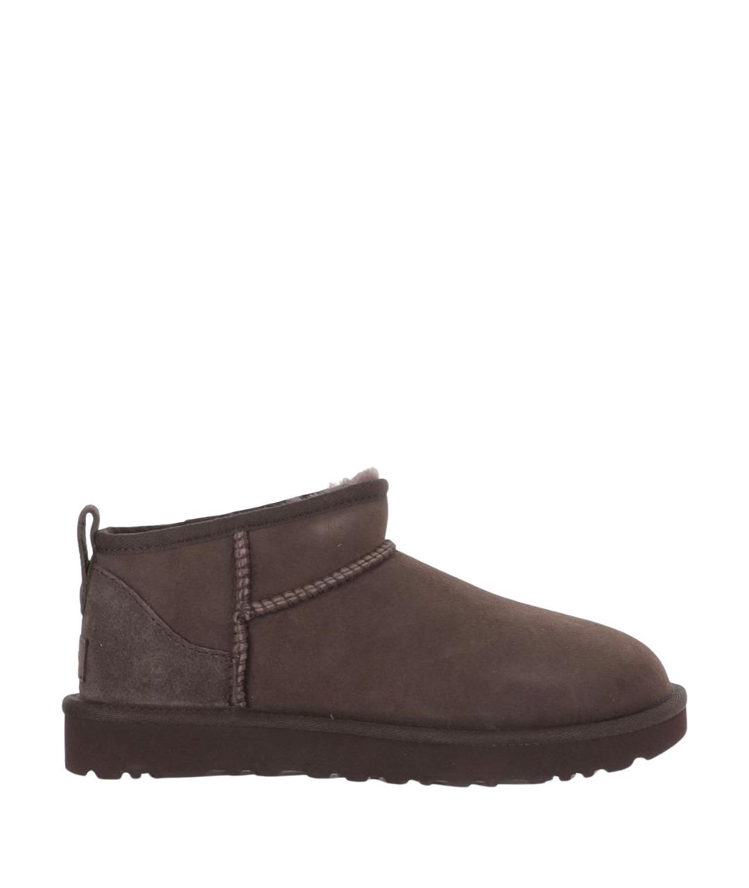 UGG Коричневые замшевые полусапоги, фото 1