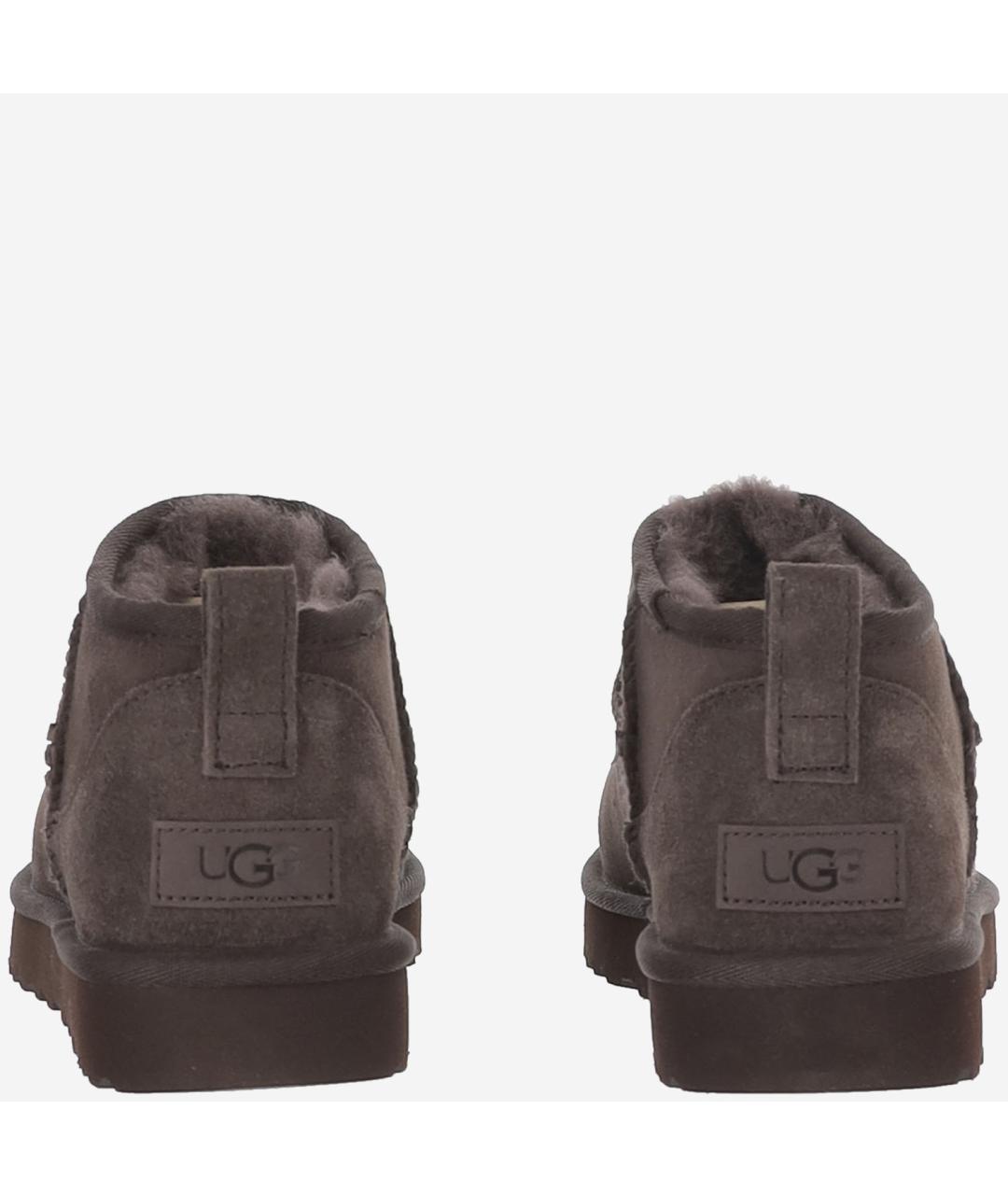 UGG Коричневые замшевые полусапоги, фото 3