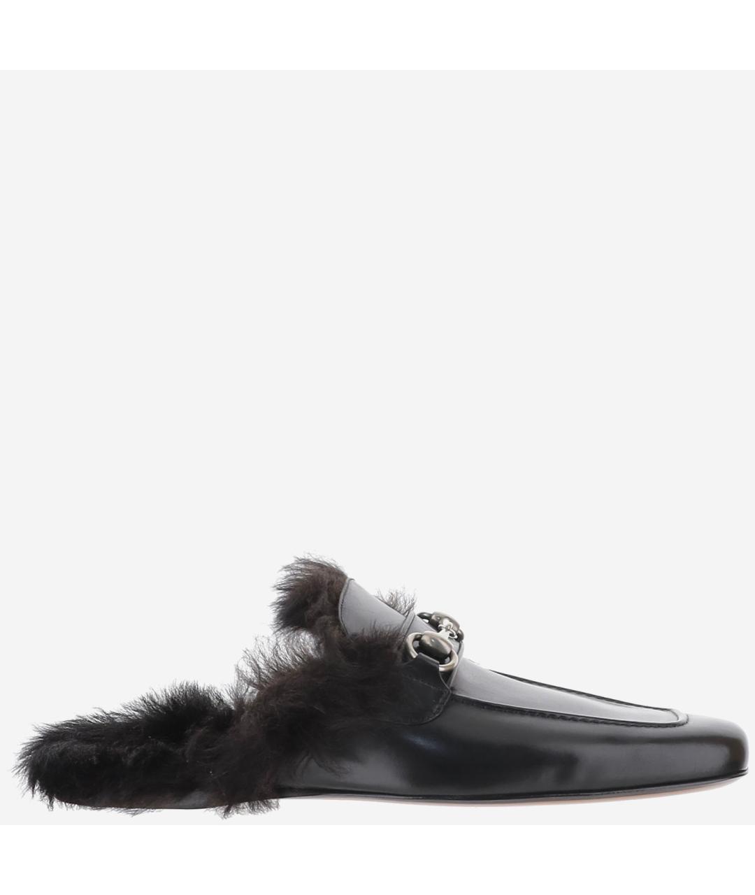 GUCCI Черные кожаные лоферы, фото 6