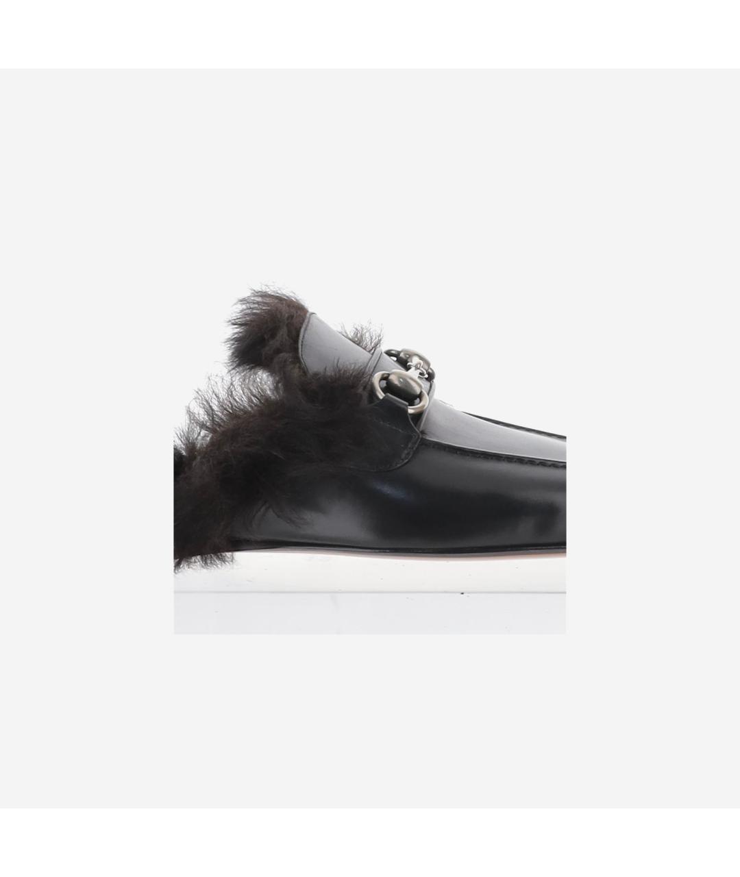 GUCCI Черные кожаные лоферы, фото 5