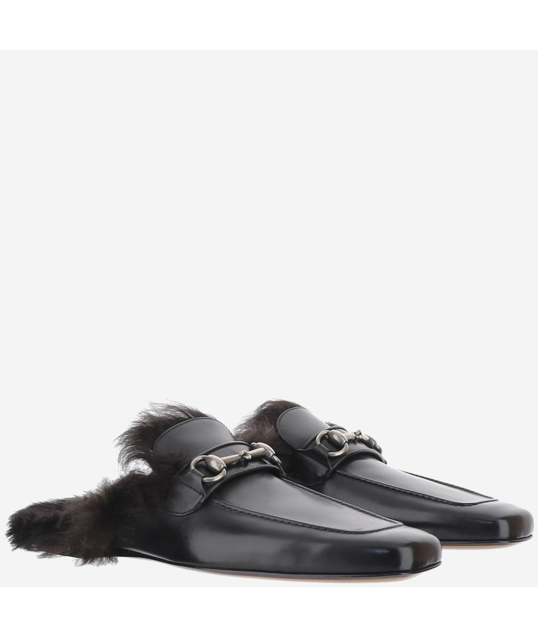 GUCCI Черные кожаные лоферы, фото 3