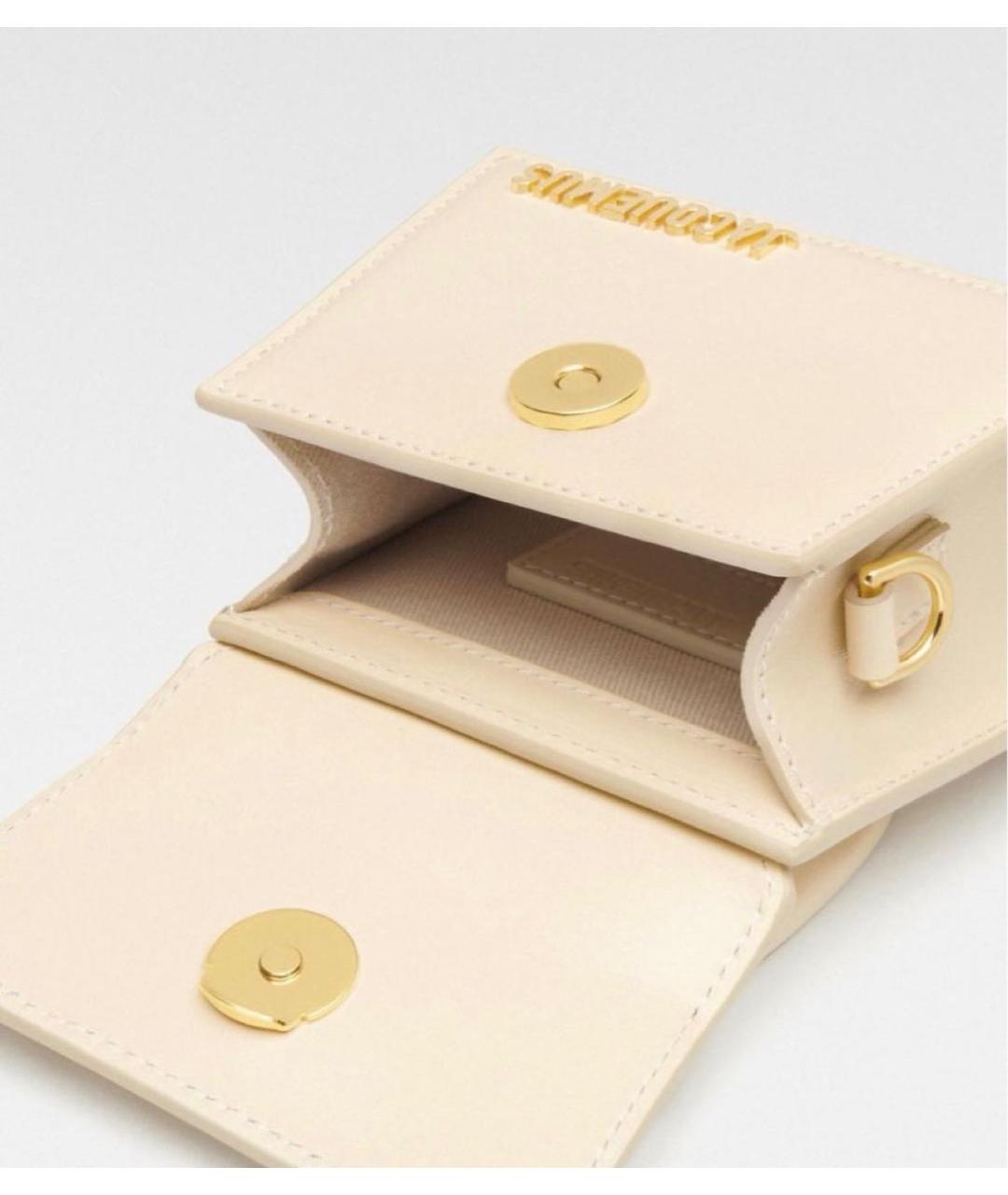 JACQUEMUS Бежевая сумка через плечо, фото 4