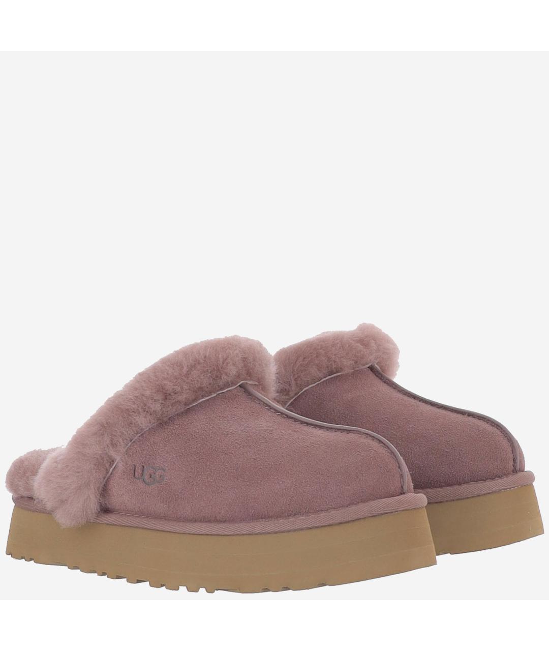 UGG Розовые замшевые сабо, фото 3