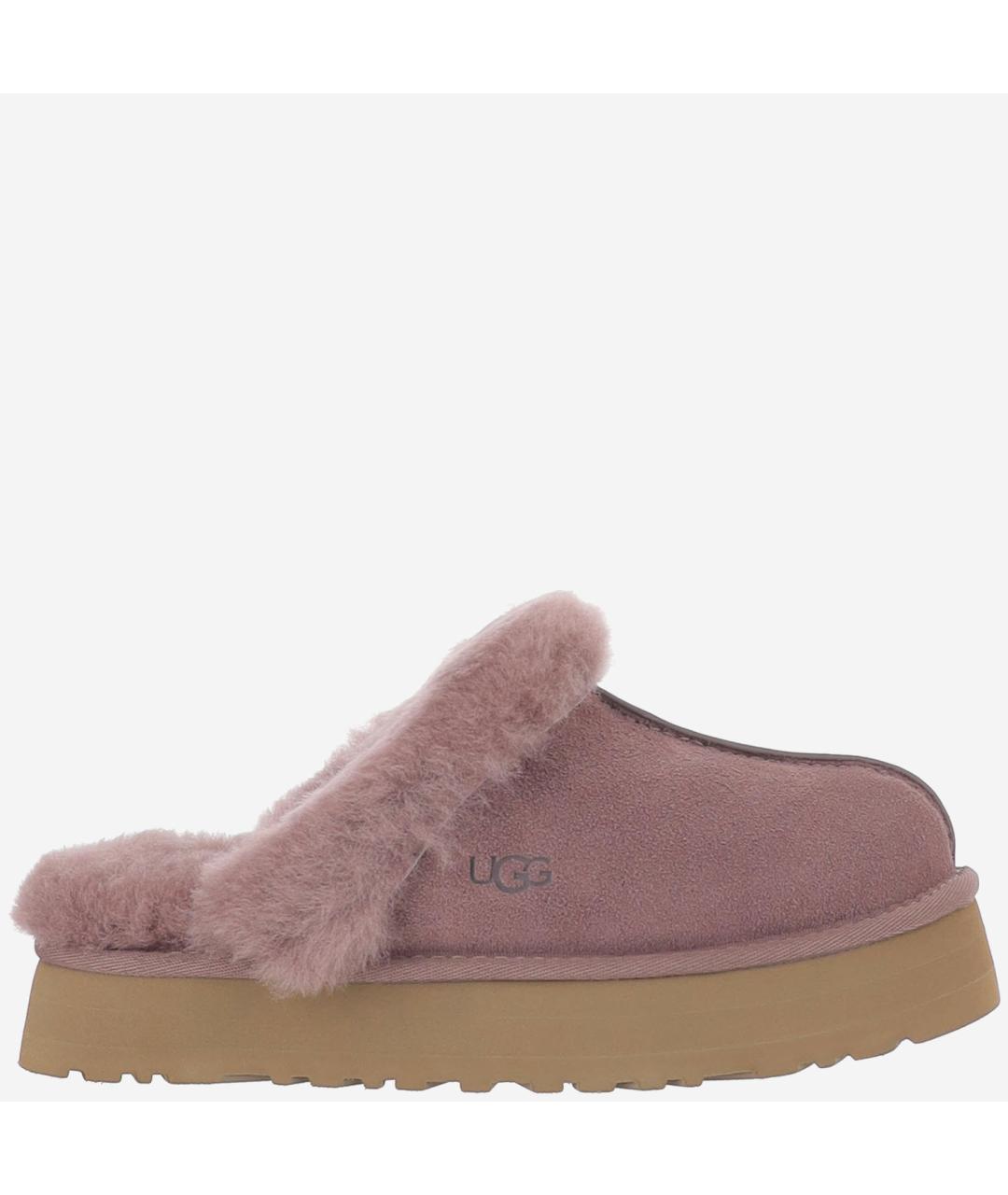 UGG Розовые замшевые сабо, фото 6
