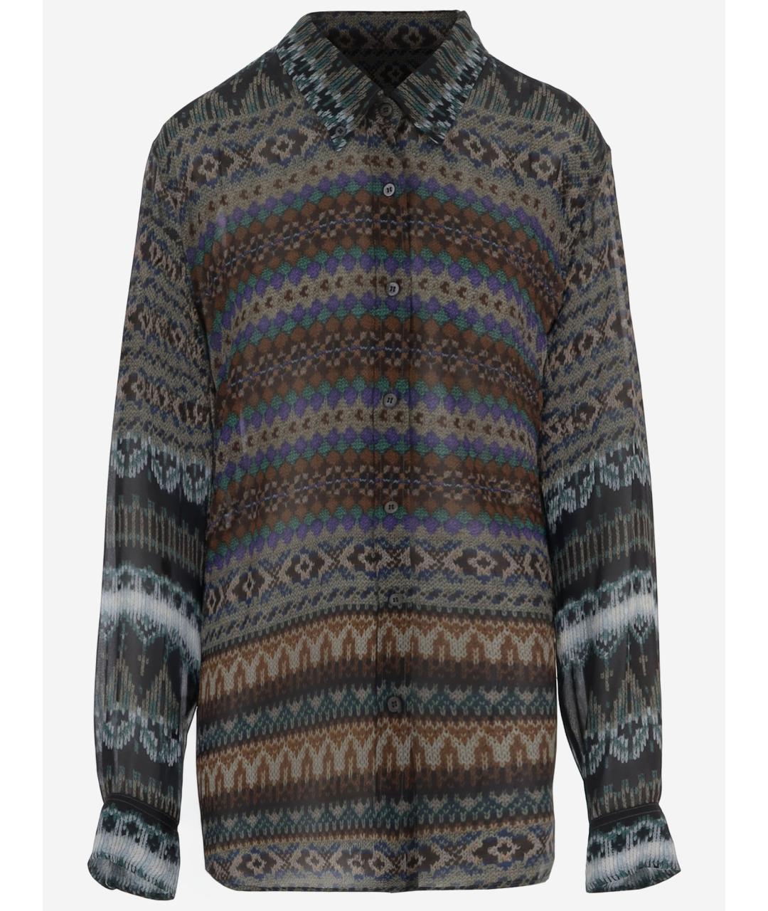 DRIES VAN NOTEN Мульти вискозная рубашка, фото 4