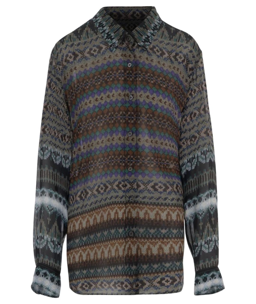DRIES VAN NOTEN Мульти вискозная рубашка, фото 1