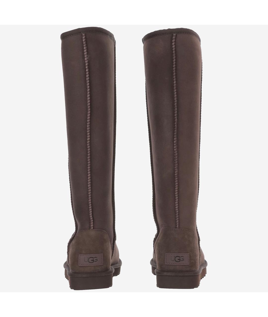 UGG Коричневые замшевые сапоги, фото 3