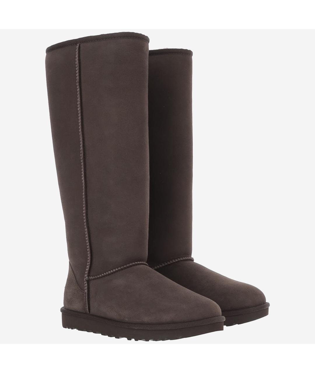 UGG Коричневые замшевые сапоги, фото 2