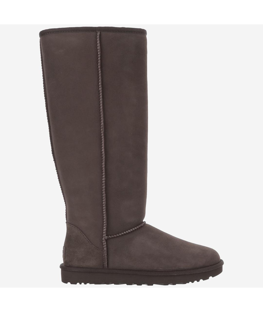 UGG Коричневые замшевые сапоги, фото 5