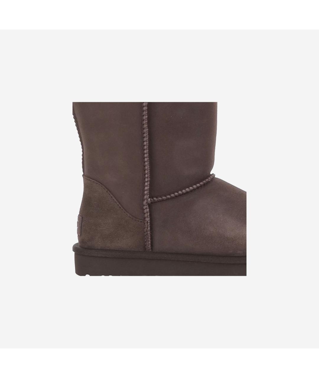 UGG Коричневые замшевые сапоги, фото 4