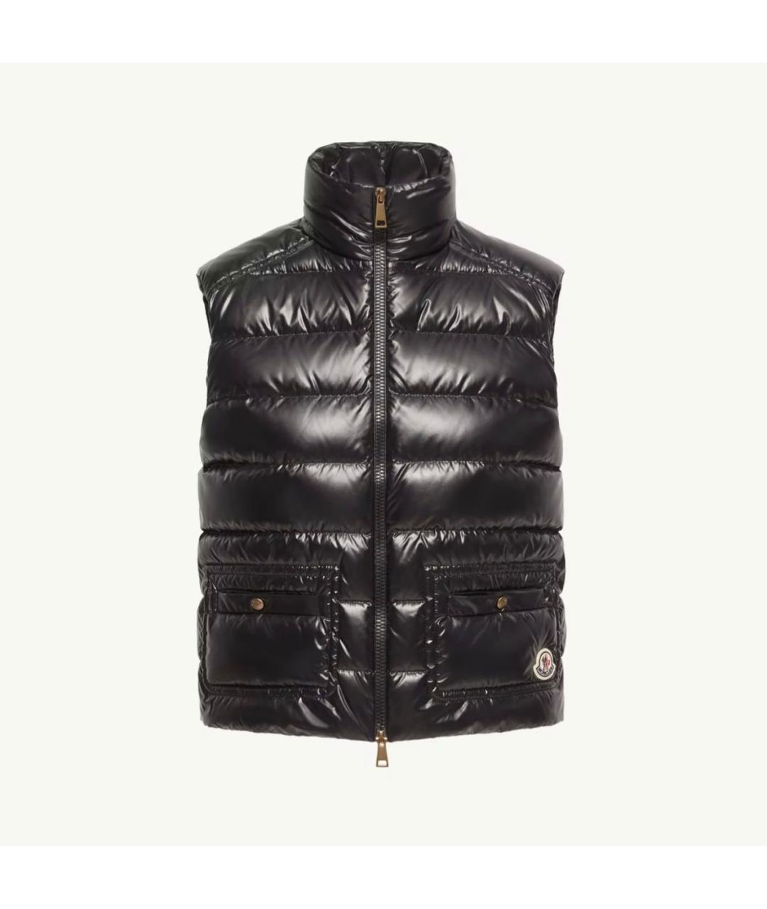 MONCLER Черный жилет, фото 6