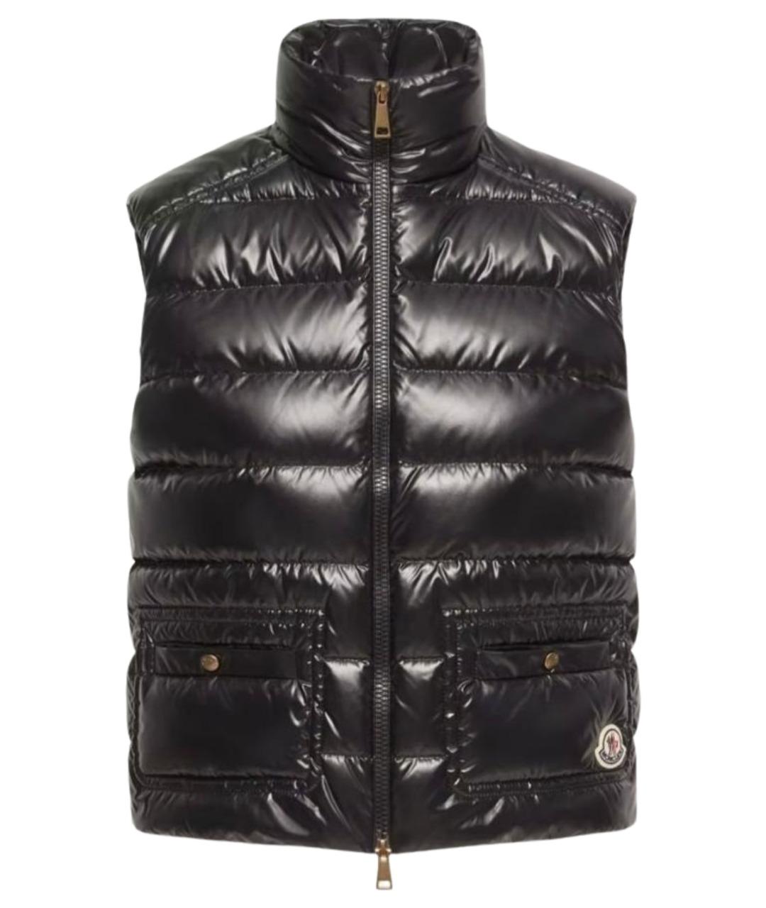 MONCLER Черный жилет, фото 1