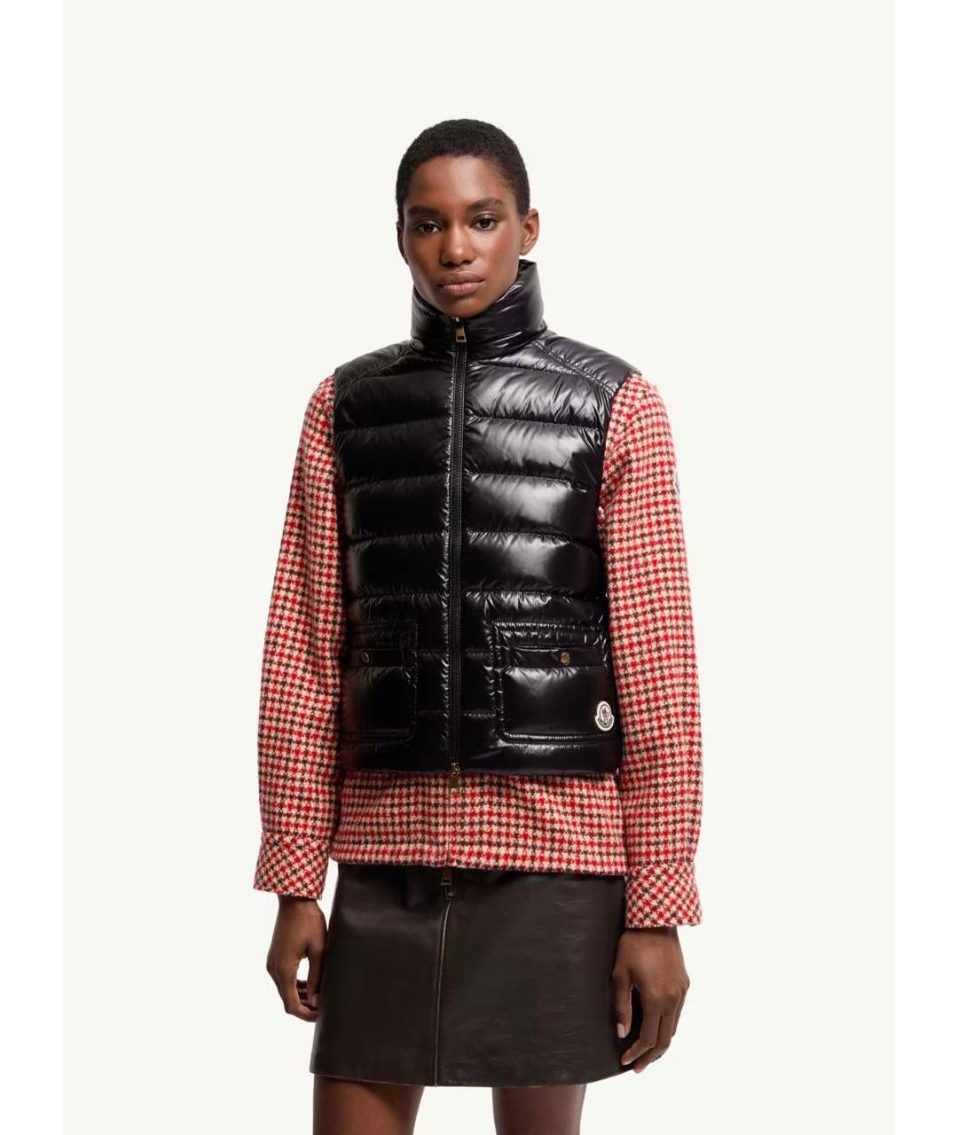 MONCLER Черный жилет, фото 4