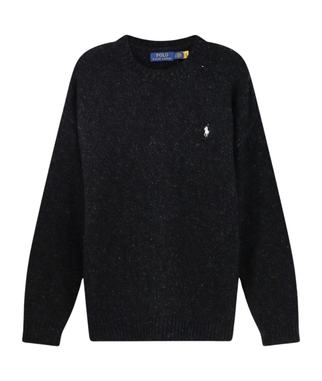 POLO RALPH LAUREN Черный шерстяной джемпер / свитер, фото 1
