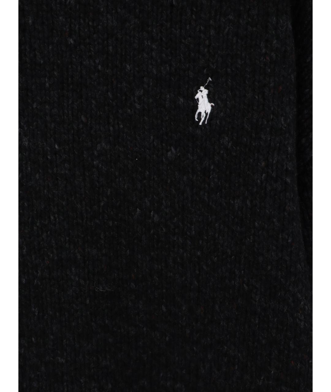 POLO RALPH LAUREN Черный шерстяной джемпер / свитер, фото 3