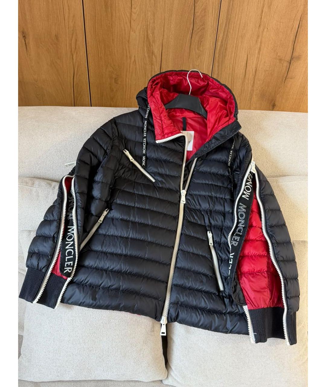MONCLER Черная куртка, фото 2