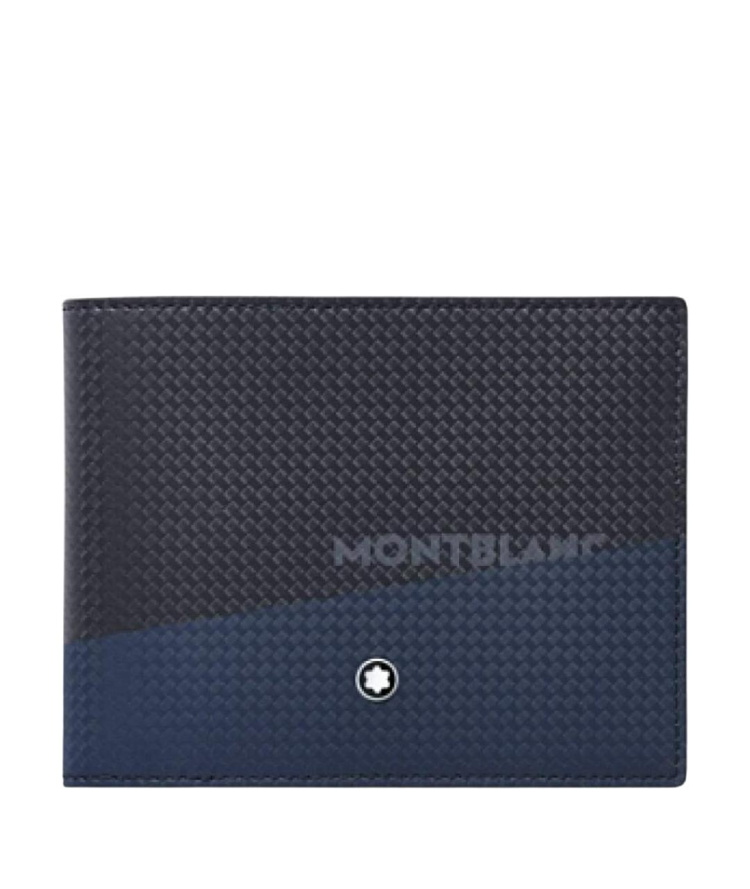 MONTBLANC Темно-синий кожаный кошелек, фото 1