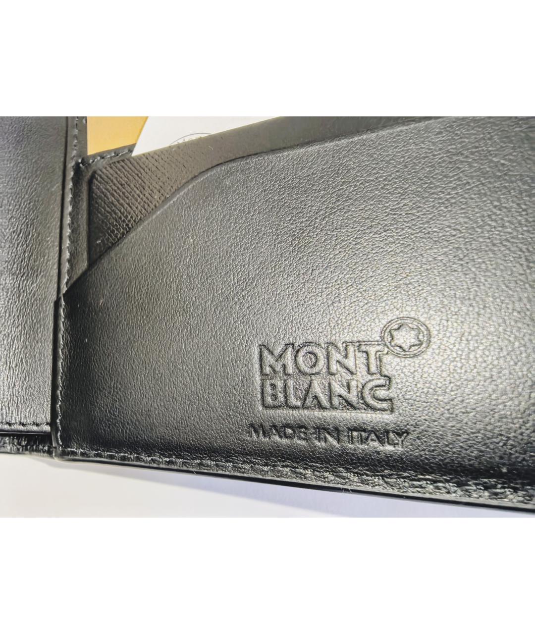 MONTBLANC Темно-синий кожаный кошелек, фото 6
